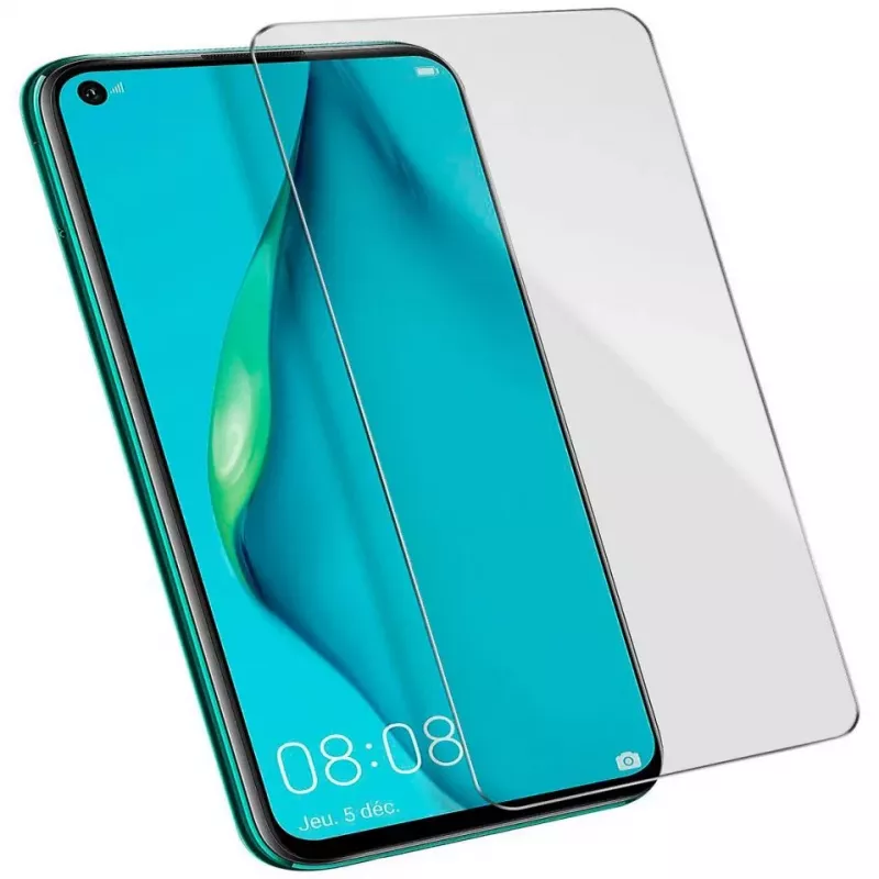 Evelatus ekrāna aizsargs Huawei P40 lite, 0.33mm plakans rūdīts stikls, caurspīdīgs, Japānas līme, antistatisks