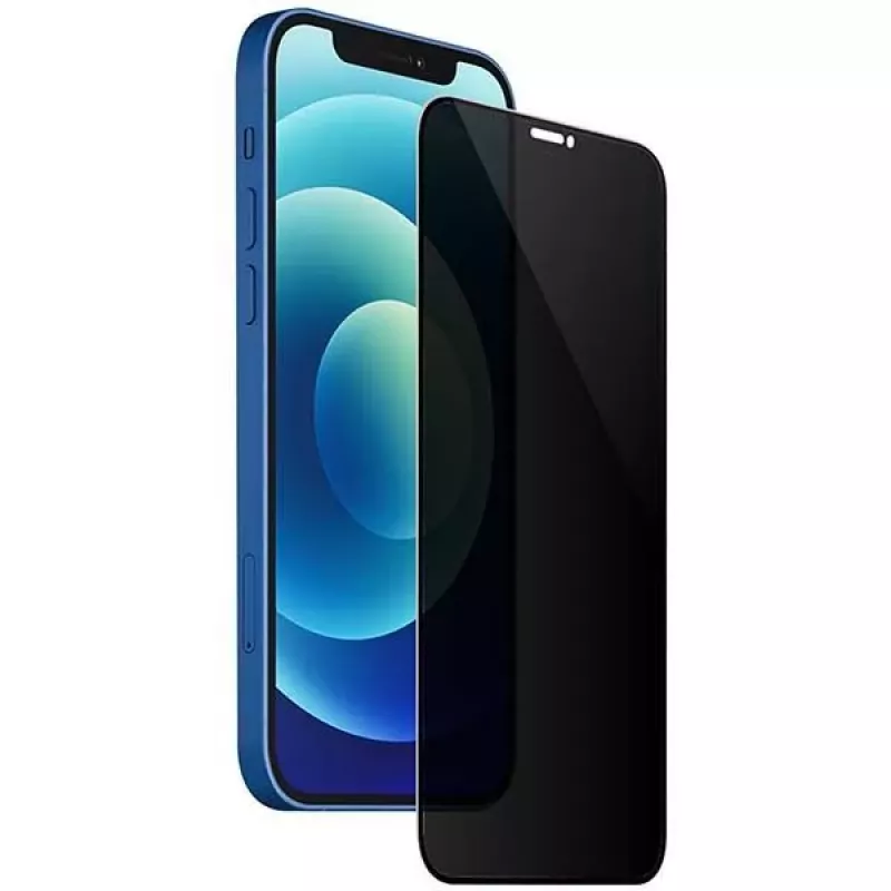 Evelatus Apple iPhone 12 Pro Max Privātuma 2.5D Zīda Pilna Pārklājuma Japānas Līme Antistatisks Ekrāna Aizsargs