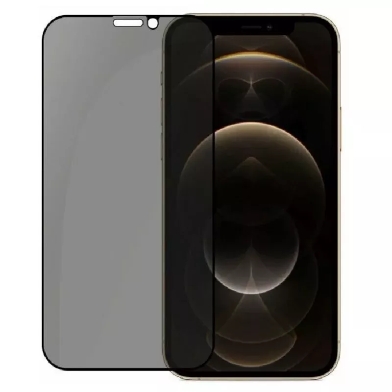 Evelatus Apple iPhone 12 Pro Max Privātuma 2.5D Zīda Pilna Pārklājuma Japānas Līme Antistatisks Ekrāna Aizsargs