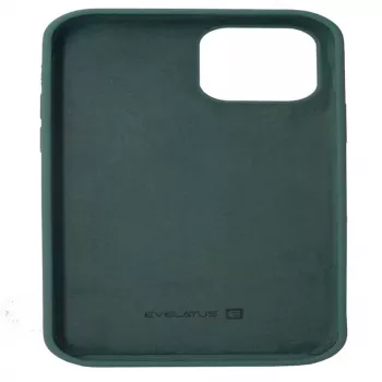 Evelatus Apple iPhone 12/12 Pro Premium Soft Touch Silicone Case Pine Green