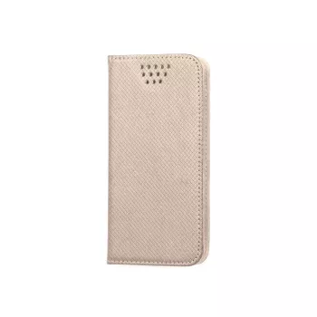 iLike Universal Magnet Case 5.5-5.7 collu viedtālruņiem, atlokāms maciņš ar karšu nodalījumiem un statīvu, zelts