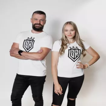 Dinamo Sieviešu T-krekls DINAMO ar Melnu Apdruku XS Balts