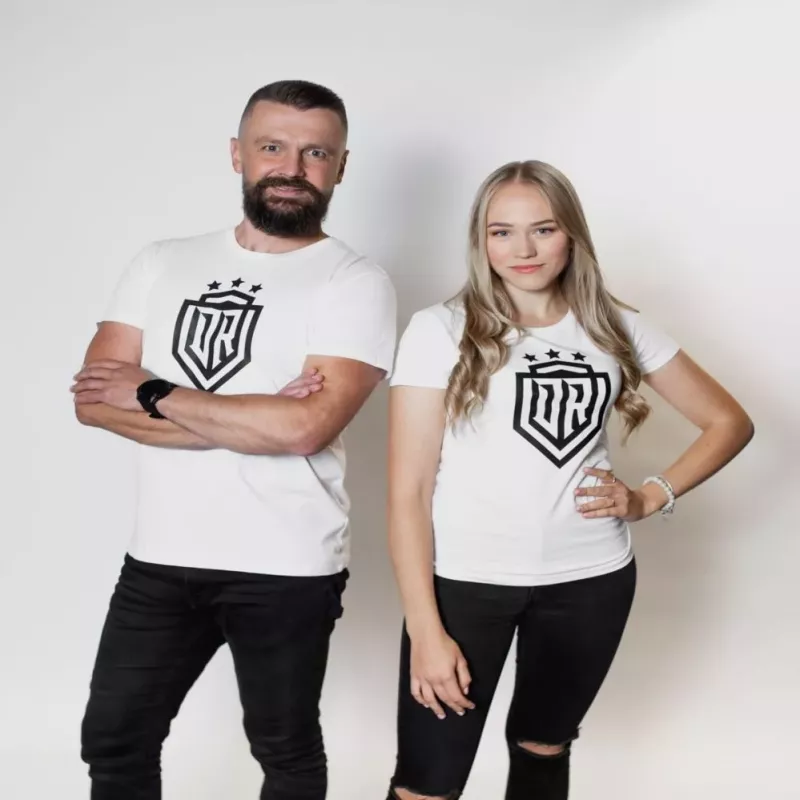 Dinamo Sieviešu T-krekls DINAMO ar Melnu Apdruku XS Balts