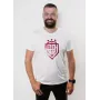 Dinamo vīriešu T-krekls XL «DINAMO» ar sarkanu metālisku apdruku balts