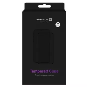 Evelatus Apple iPhone 12/12 Pro Gumijas Pretplīšanas 3D Stikla Pilna Pārklājuma Japānas Līme Antistatisks Ekrāna Aizsargs