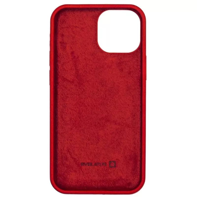 Evelatus Apple iPhone 13 Mini Premium Soft Touch Silicone Case Carmine Red