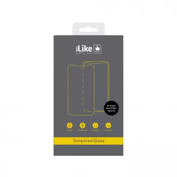 iLike Ekrāna aizsargs Xiaomi Redmi Note 9 Pro/9S, 0.33mm plakans caurspīdīgs rūdīts stikls