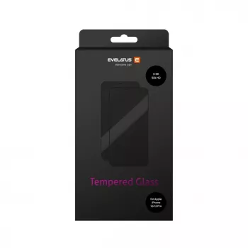 EVELATUS Apple iPhone 12 / 12 Pro 6.1 inch 2.5D Full Cover Japan Glue Rūdīta Stikla Ekrāna Aizsargs Pretstatisks
