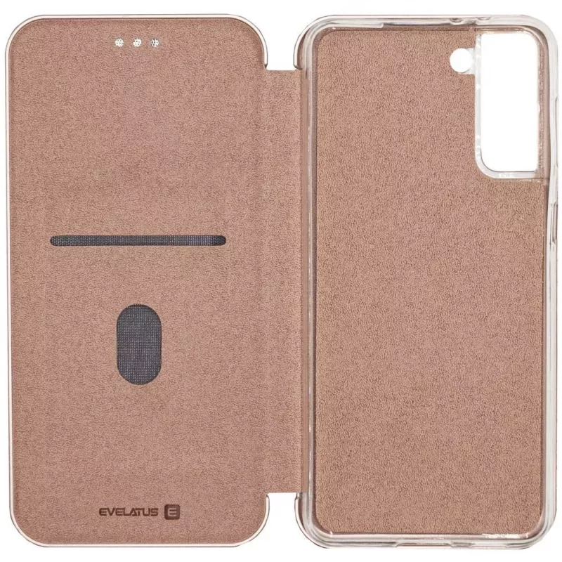 Evelatus Samsung Galaxy S21 FE Book Case Rose Gold