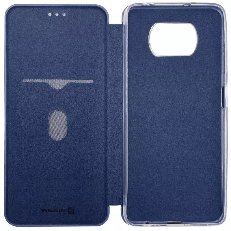 Evelatus Xiaomi Poco X3/X3 NFC/X3 Pro Book Case Tumši Zilā Krāsā