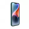 Evelatus Apple iPhone 14 Plus Īstas ādas maciņš ar MagSafe tumši zaļš