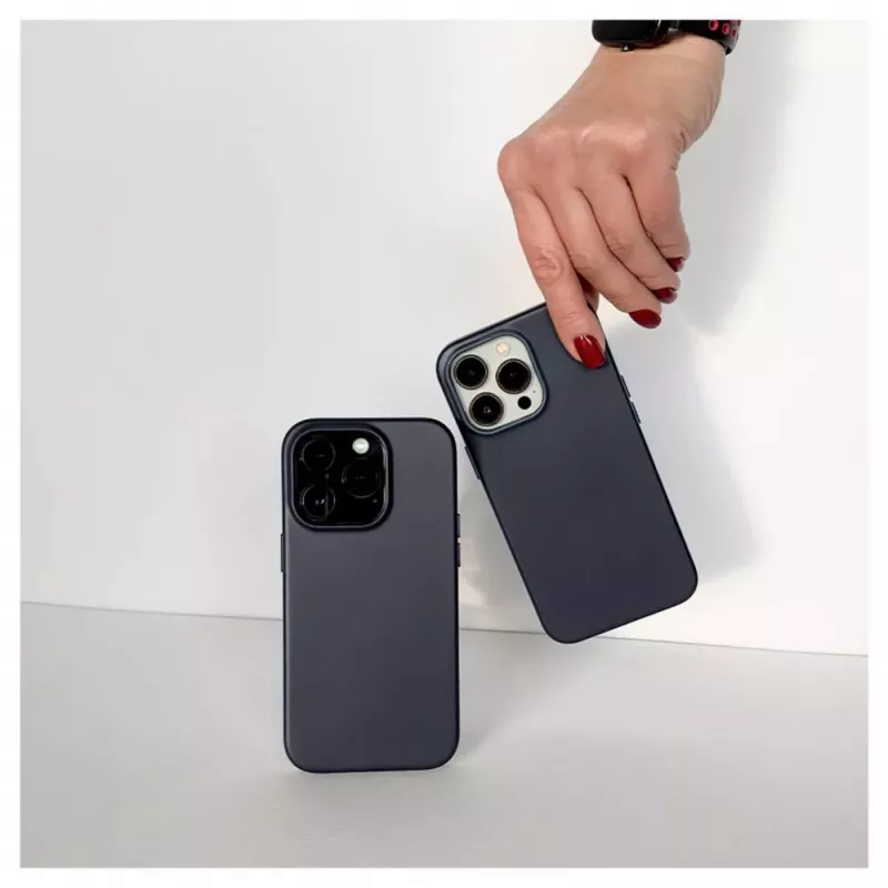 Evelatus Apple iPhone 14 Pro Max Īstas ādas maciņš ar MagSafe Zils