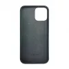 iLike Apple iPhone 12 / 12 Pro Silikona Plastmasas Maciņš Eco Print Dizains Melns