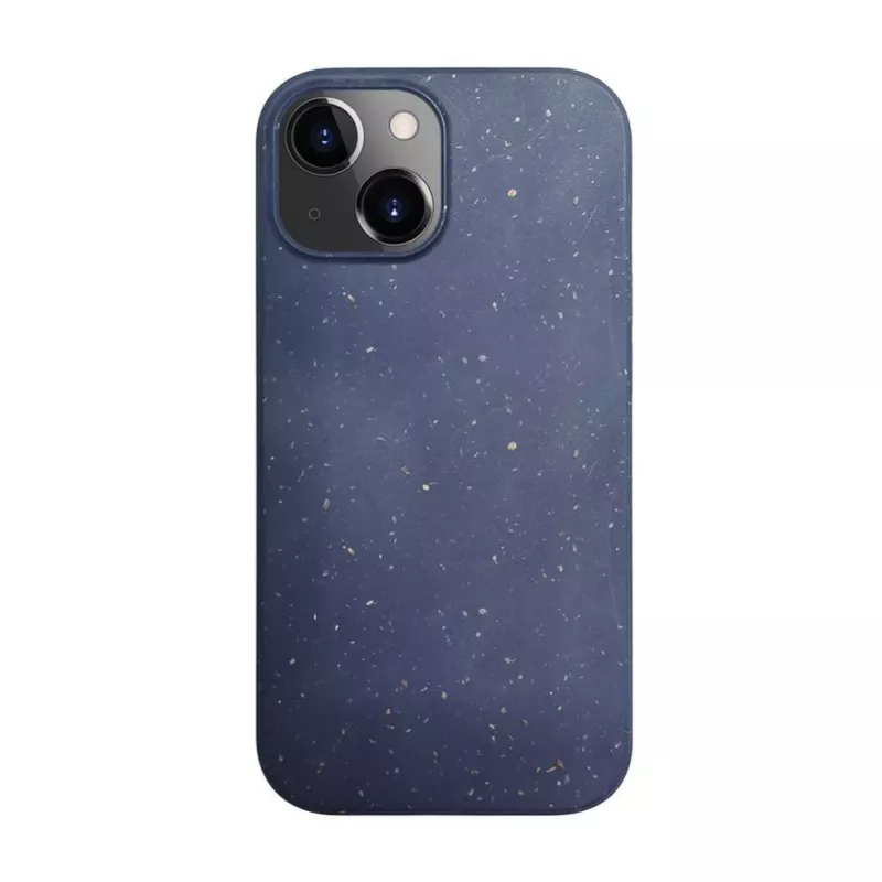 iLike Apple iPhone 13 Silikona plastmasas maciņš Eco Print dizains zils
