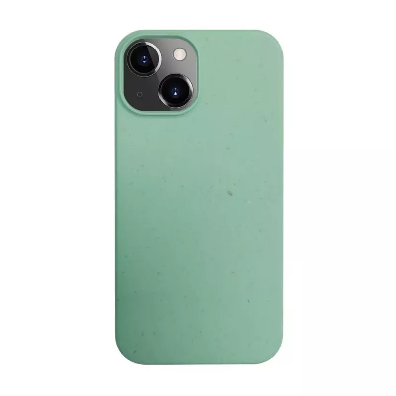 iLike Apple iPhone 14 Silikona Plastmasas Maciņš Eco Print Dizains Ziedu Zaļš