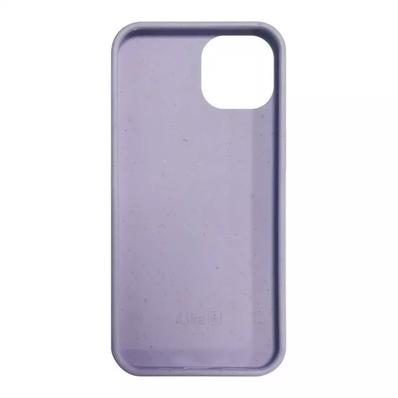iLike Apple iPhone 14 Silikona Plastmasas Maciņš Eco Print Dizains Ziedu Violeta