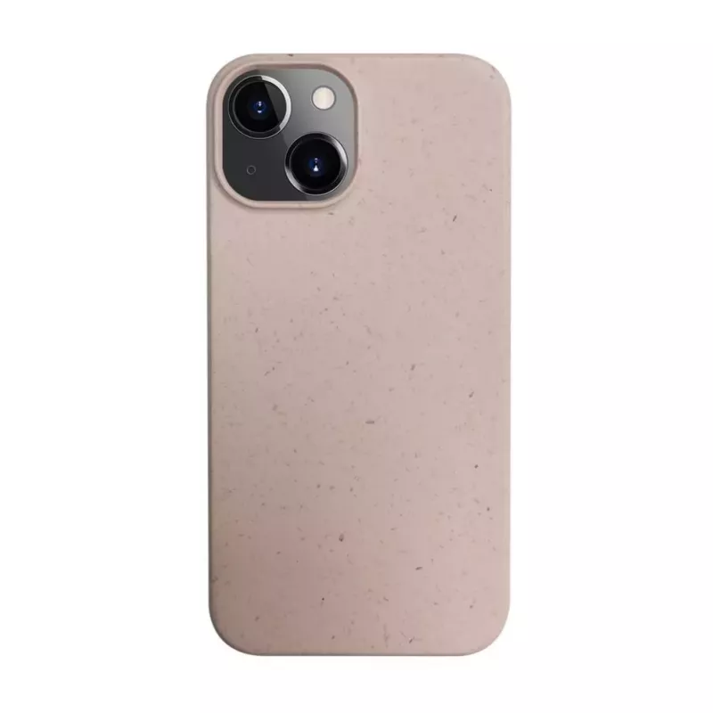iLike Apple iPhone 14 Silikona Plastmasas Maciņš Eco Print Dizains Bēšs