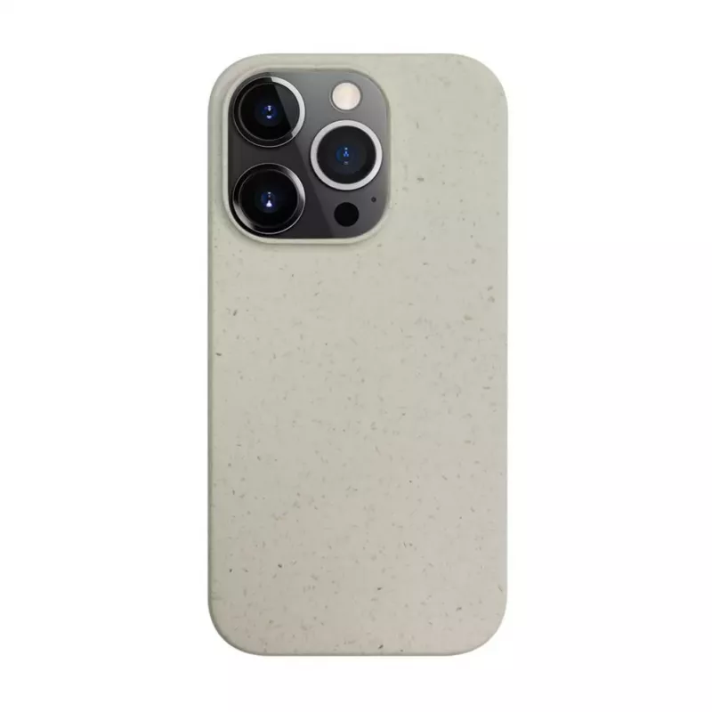 iLike Apple iPhone 14 Pro Max Silikona Plastmasas Maciņš Eco Print Dizains Balts