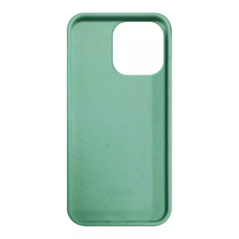 iLike Apple iPhone 14 Pro Max Silikona Plastmasas Maciņš Eco Print Dizains Ziedu Zaļš