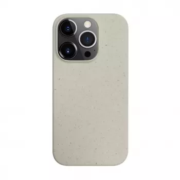 iLike Apple iPhone 14 Pro Silikona Plastmasas Maciņš Eco Print Dizains Balts