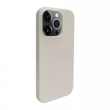 iLike Apple iPhone 14 Pro Silikona Plastmasas Maciņš Eco Print Dizains Balts