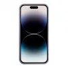 iLike Apple iPhone 14 Pro Silikona Plastmasas Maciņš Eco Print Dizains Ziedu Purpursarkanā Krāsā