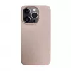 iLike Apple iPhone 14 Pro Silicone Plastic Case Eco Print Design Beige