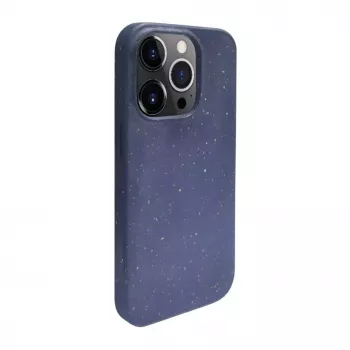 iLike Apple iPhone 14 Pro Max Silikona Plastmasas Maciņš Eco Print Dizains Zils