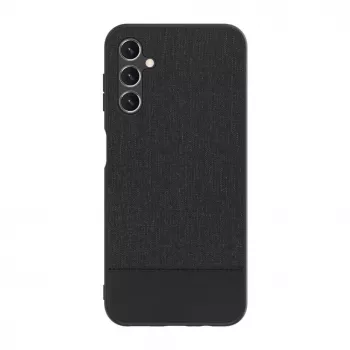 iLike Samsung Galaxy A14 5G Plastmasas Ādas Aizmugurējais Vāciņš Melns