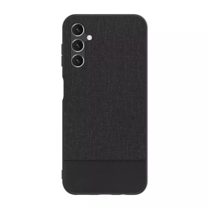 iLike Samsung Galaxy A14 5G Plastmasas Ādas Aizmugurējais Vāciņš Melns