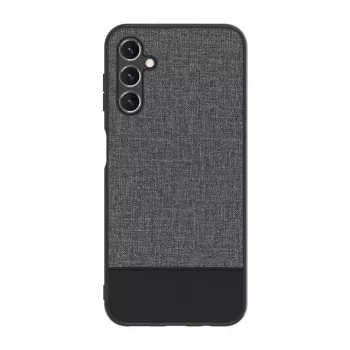 iLike Samsung Galaxy A14 5G Plastic Leather Back Cover Gray