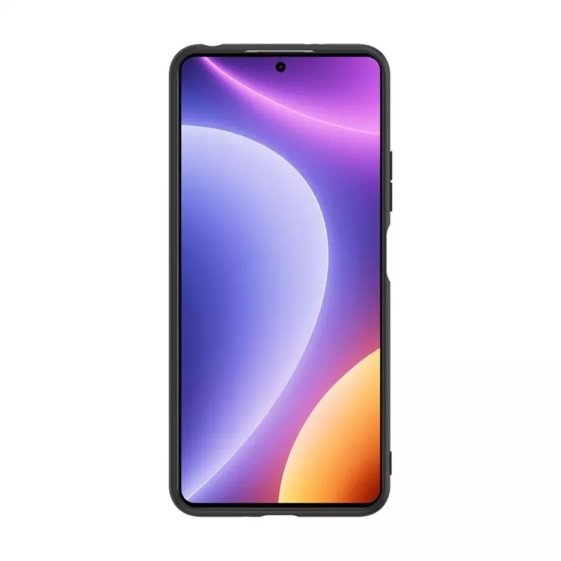 iLike Xiaomi Redmi Note 12 / Poco X5 Plastmasas ādas aizmugurējais vāciņš Melns