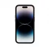 iLike Apple iPhone 14 Pro Plastmasas Ādas Aizmugurējais Vāciņš Melns