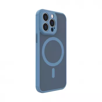 Evelatus Apple iPhone 13 Pro Hybrid Case ar MagSafe un kameras aizsardzību PC+TPU gaiši zils