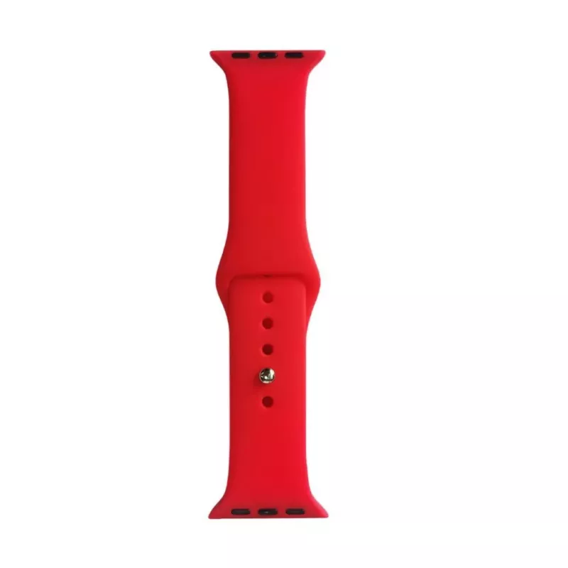 Evelatus 38/40/41mm Silicone Loop Watch Strap (110mm S/M) Red