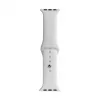 Evelatus Apple Watch 38/40/41mm Silicone Loop Watch Strap (110mm S/M) White
