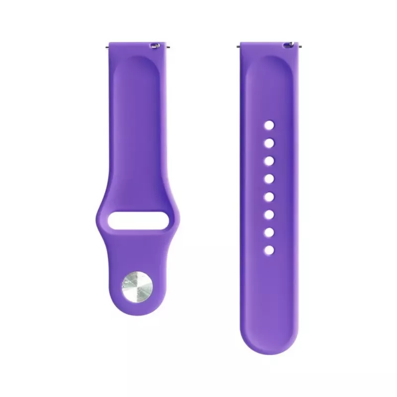 Evelatus 20mm Silicone Loop Watch Strap (S/M 110mm) Deep Purple