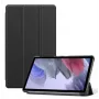 Evelatus Galaxy Tab A7 Lite Book Case ar Imitācijas Mikrošķiedras Iekšpusi Melns