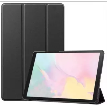 Evelatus Galaxy Tab A7 10.4 (2022) Folio Case ar imitētu mikrošķiedras iekšpusi - Melns
