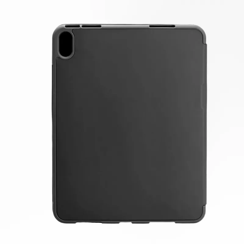 Evelatus iPad Air 10.9 planšetdatora maciņš ar imitētu mikrošķiedru iekšpusē, melns