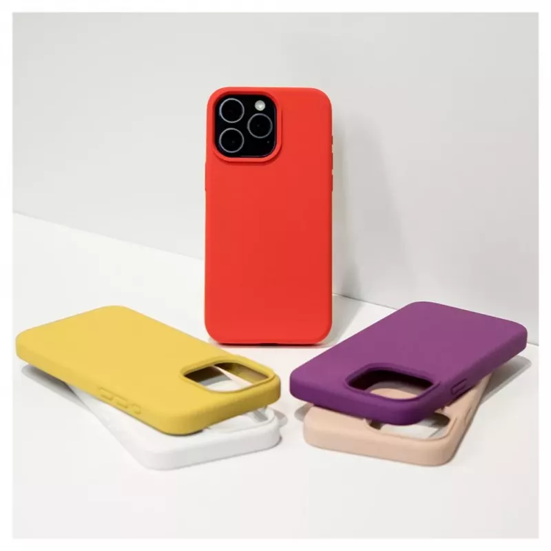 Evelatus Apple iPhone 15 Pro Premium Soft Touch Silicone Case Deep Purple