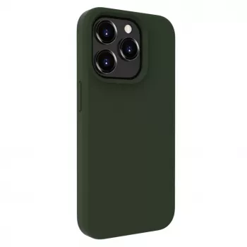 Evelatus Apple iPhone 15 Pro Premium Soft Touch Silicone Case Dark Olive