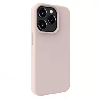 Evelatus Apple iPhone 15 Pro Premium Soft Touch Silicone Case Pink Sand
