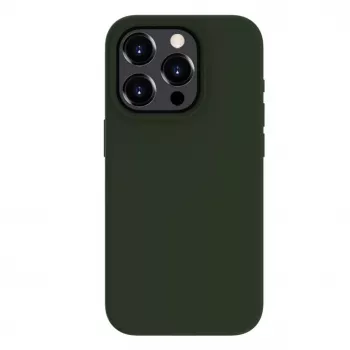 Evelatus Apple iPhone 15 Pro Max Premium Soft Touch Silicone Case Dark Olive