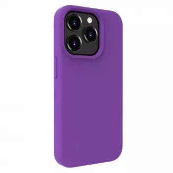 Evelatus Apple iPhone 15 Pro Premium MagSafe Soft Touch Silicone Case Deep Purple