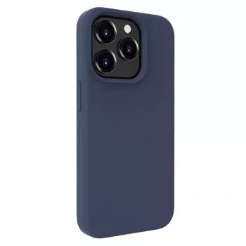 Evelatus Apple iPhone 15 Pro Premium MagSafe Soft Touch Silicone Case Midnight Blue