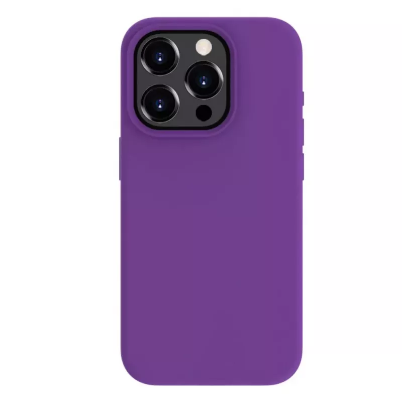Evelatus Apple iPhone 15 Pro Max Premium MagSafe Soft Touch Silicone Case Deep Purple