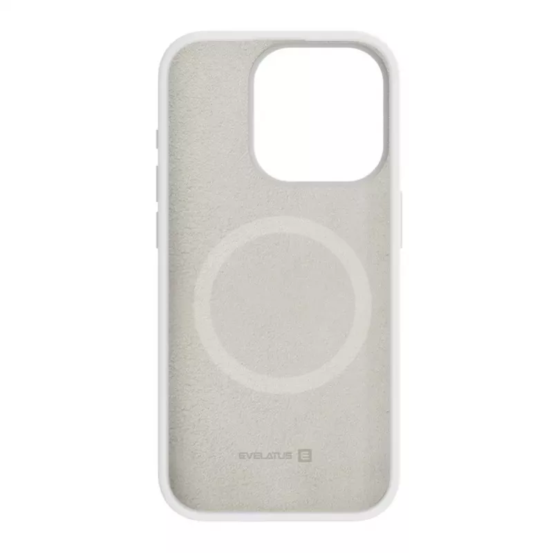 Evelatus Apple iPhone 15 Pro Max Premium Magsafe Soft Touch Silicone Case White