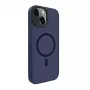 Evelatus Apple iPhone 15 Plus Hybrid Case ar MagSafe PC+TPU tumši zilā krāsā
