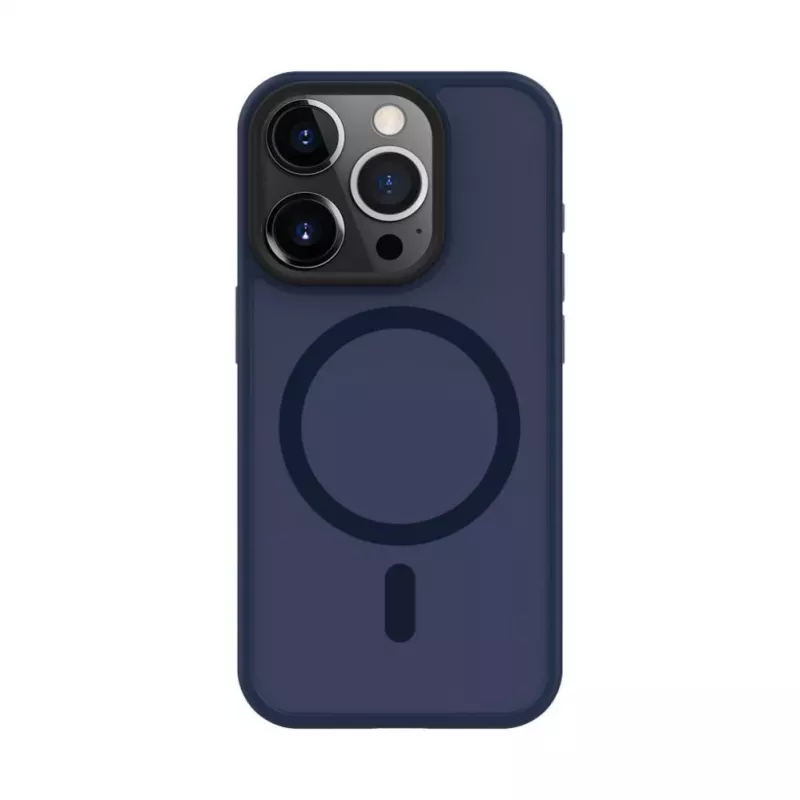 Evelatus Apple iPhone 15 Pro Hybrid Case ar MagSafe un kameras aizsardzību PC+TPU tumši zils